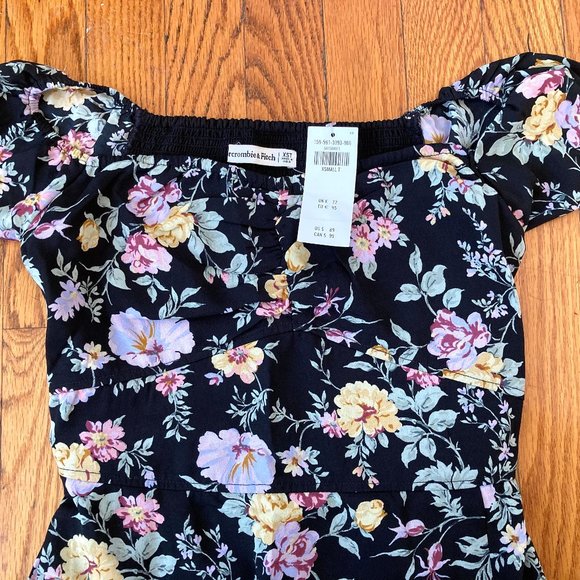 Off The Shoulder Midi Dress Abercrombie XS NWT - Picture 5 of 6